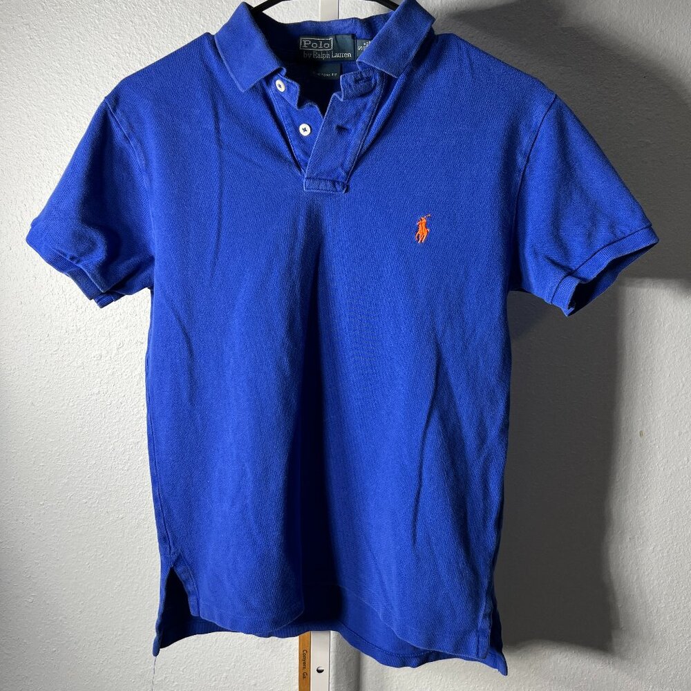 Polo by Ralph Lauren True Blue Custom-Fit Small Short-Sleeve Polo SZ Sm